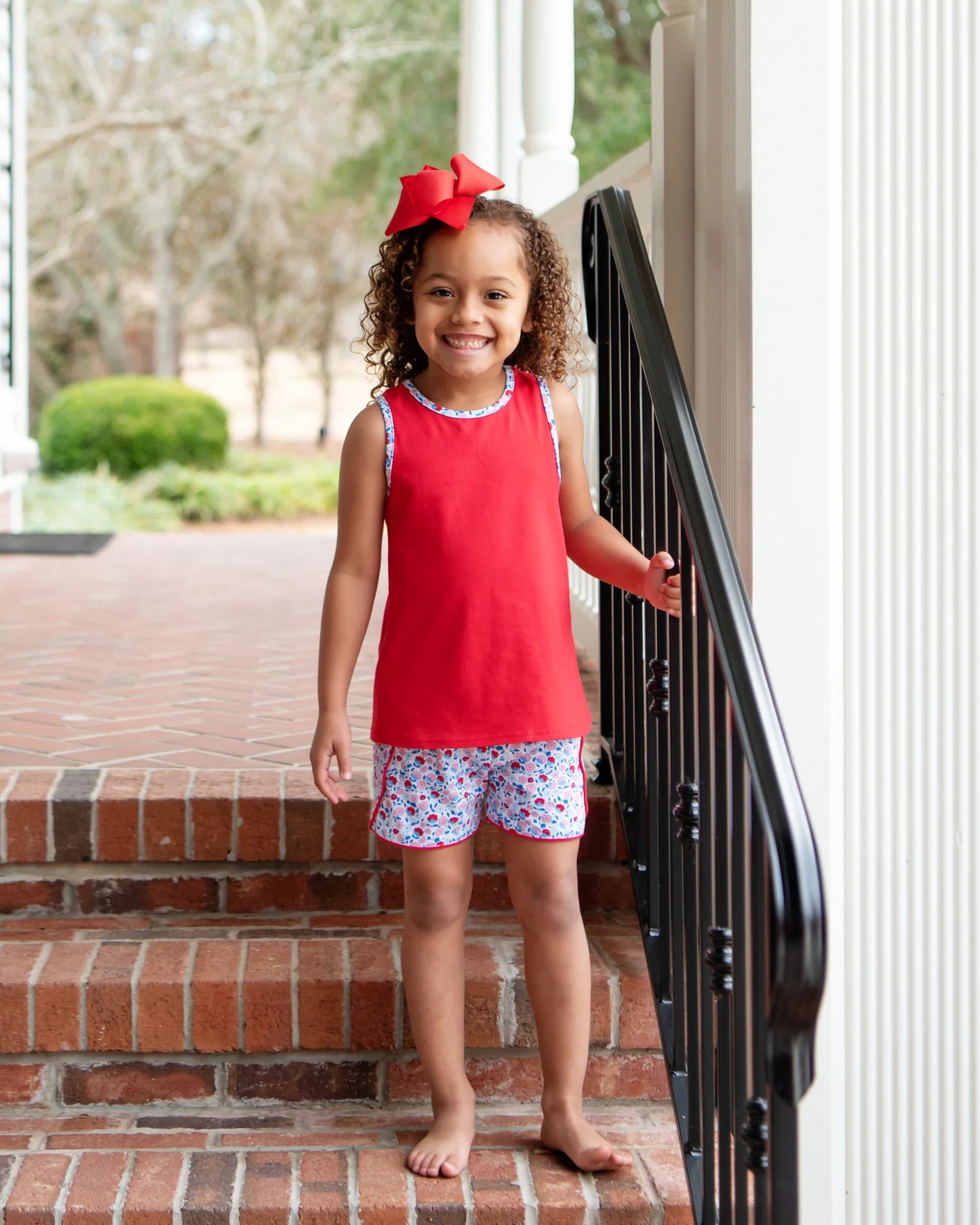 Jellybean - Sweet Land Of Liberty Floral Short Set