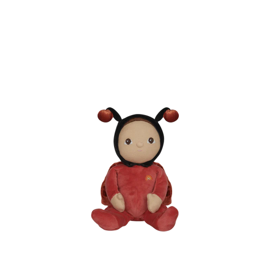 Olli Ella - Dinky Dinkum Dolls - Lola Ladybug - Red