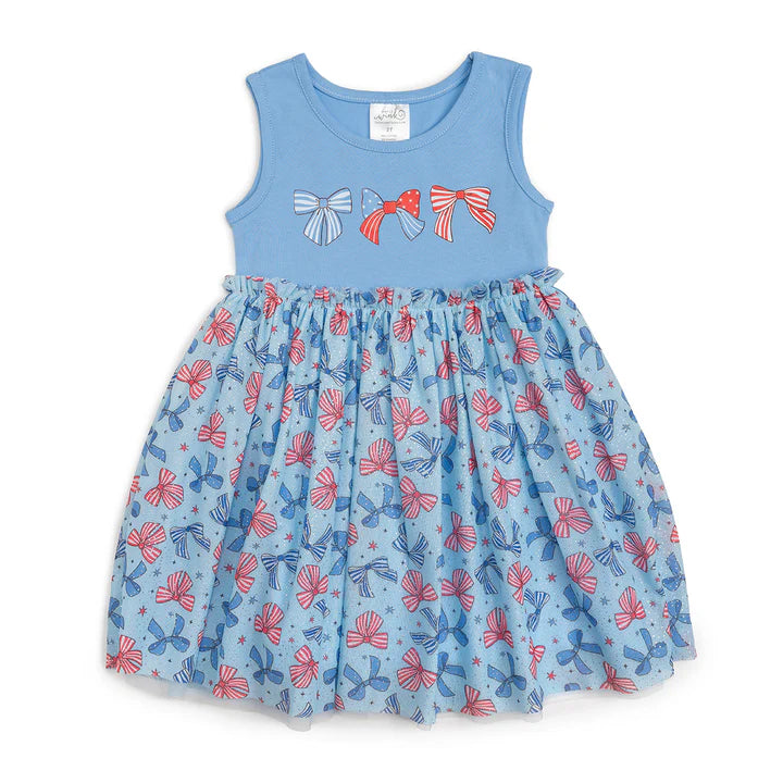 Sweet Wink - Patriotic Bow Tank Tutu Dress