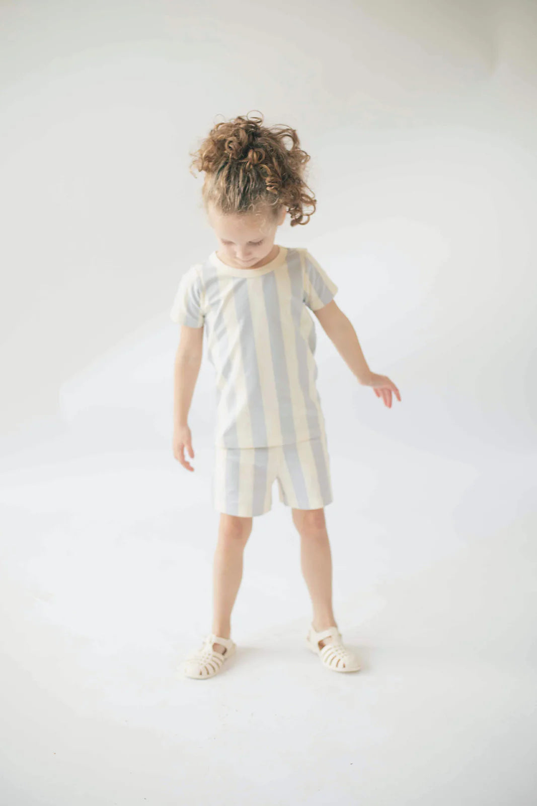 Blue Stripes T-Shirt Set