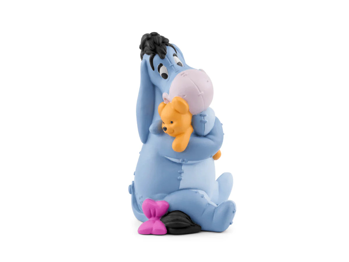 Disney Winnie the Pooh Eeyore Tonie from Tonies, showing a plush Eeyore character with soft blue fur and gentle expression.