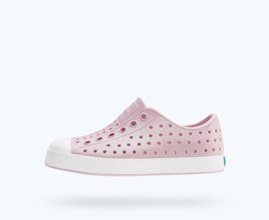 Jefferson Bio-Bling Kids Barely Pink Bling/Shell White