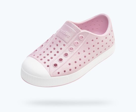 Jefferson Bio-Bling Kids Barely Pink Bling/Shell White