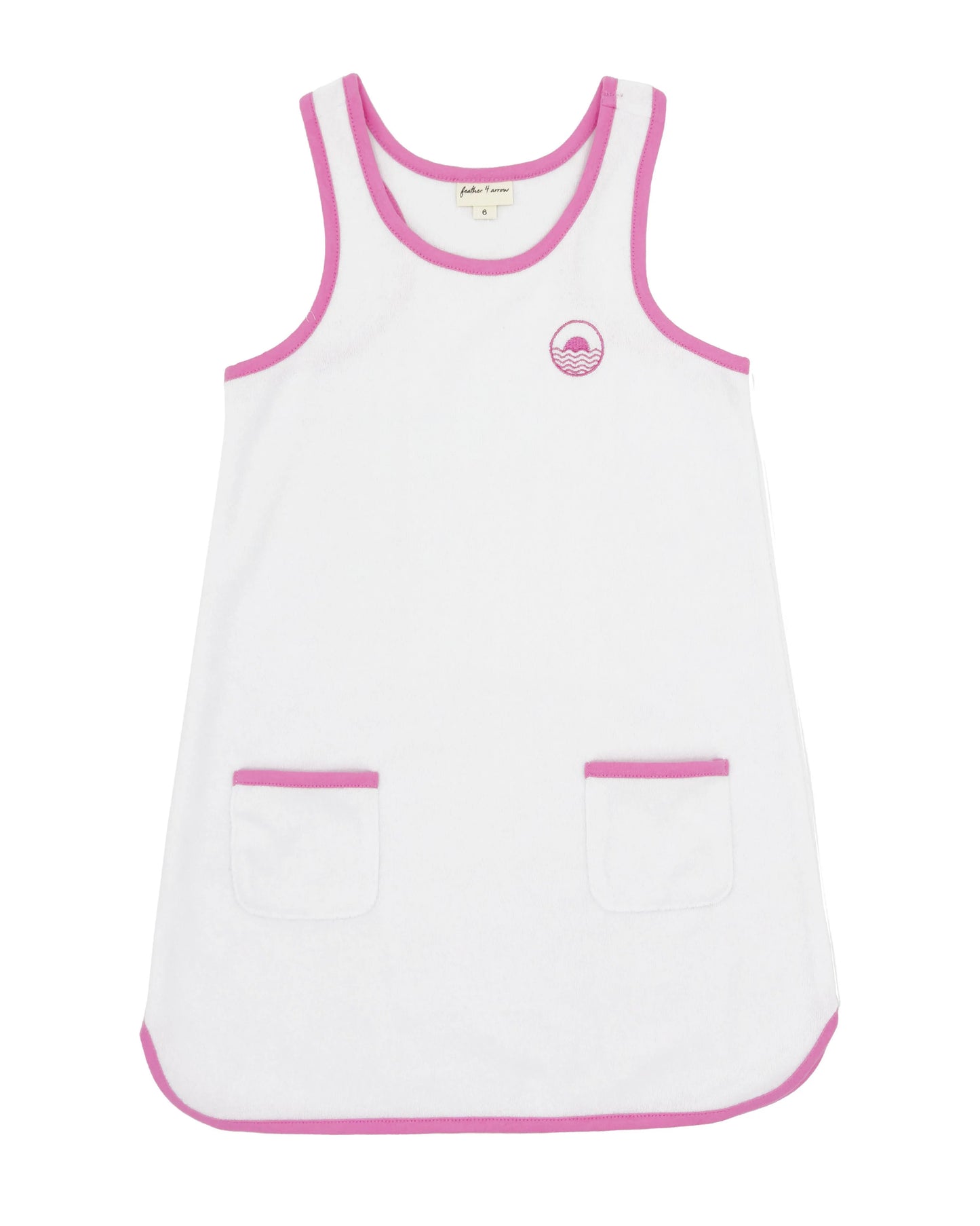 Feather 4 Arrow - White Clear Skies Ringer Tank Dress