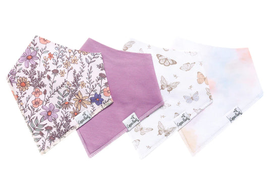 Copper Pearl - Flora Baby Bandana Bibs Set