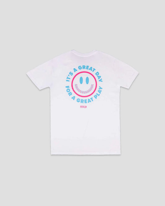 Youth Great Day T-Shirt by Baseballism featuring a casual fit and graphic design on soft fabric.