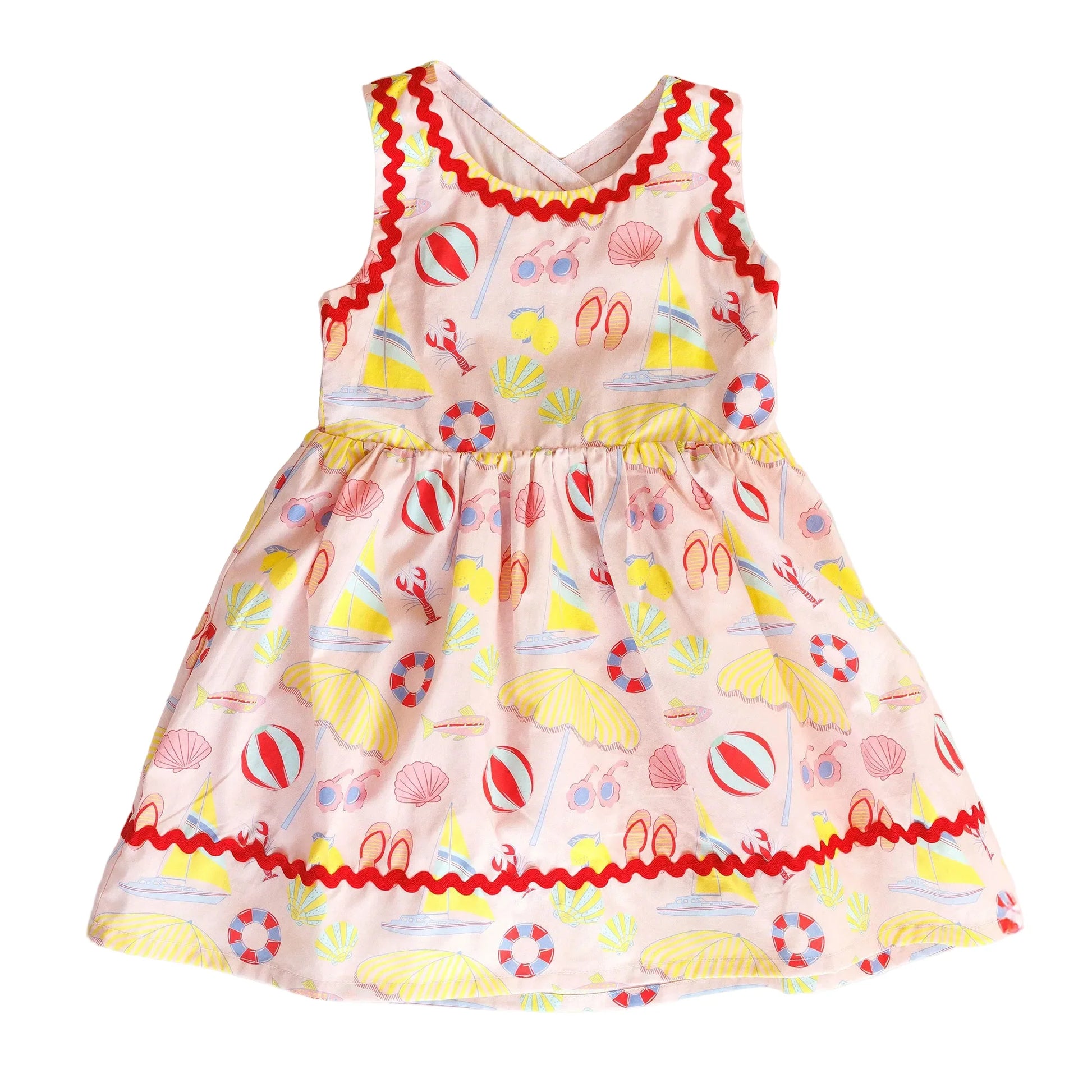 Hollis Baker Beach Days Millie Dress featuring a lightweight fabric, floral pattern, and relaxed fit for summer beach outings.
