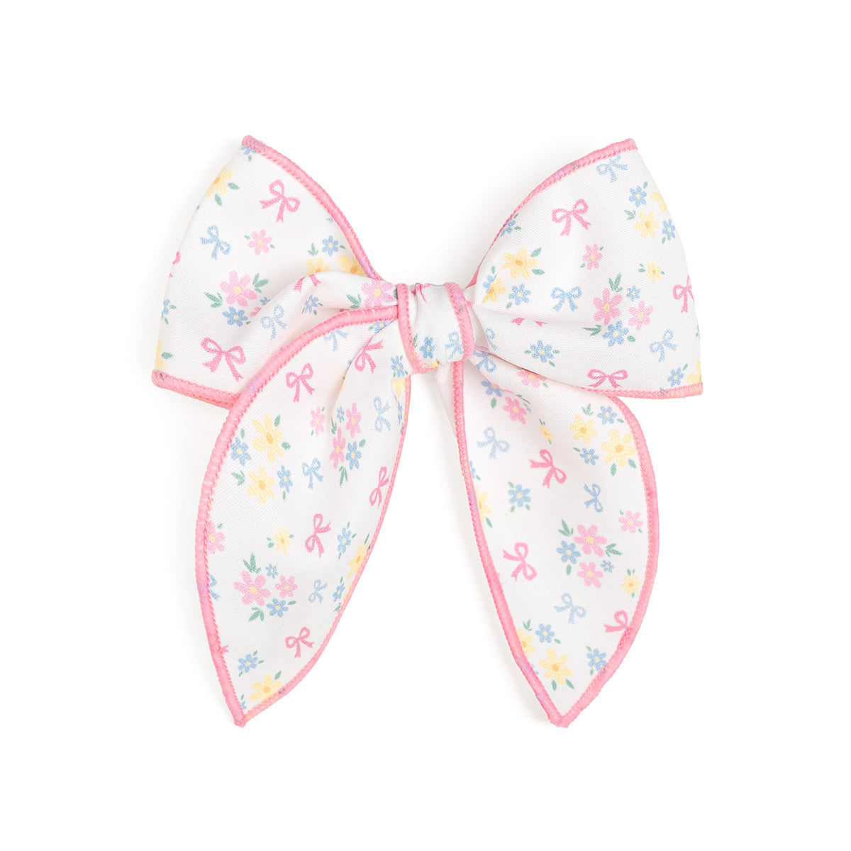 Sweet Wink floral bow hair clip with a colorful, decorative bow for adding a charming touch to hair accessories.