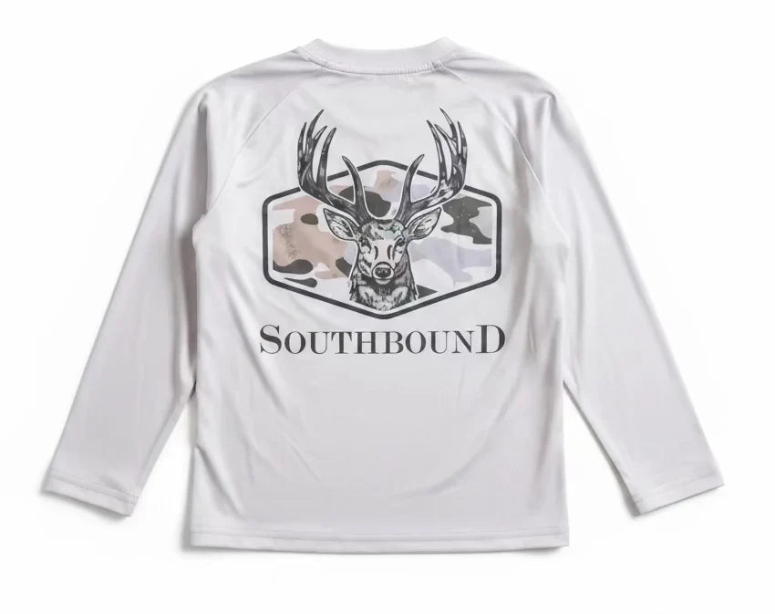 Camo Deer LS Performance Tee