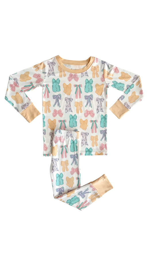 In My Jammers - Easter Bows Two Piece Set