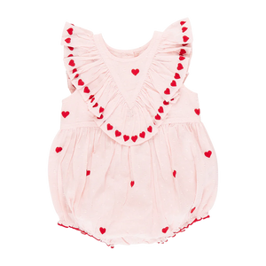 Pink Chicken - Raphaela Bubble - Confetti Heart Embroidery