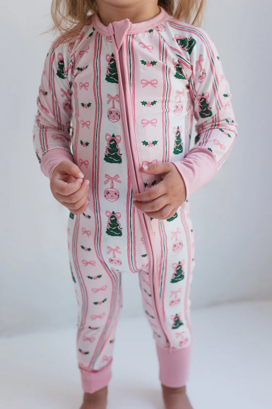 Pinkmas Zipper Romper