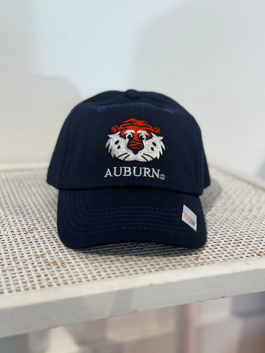Bits and Bows - Auburn Baseball Hat Youth