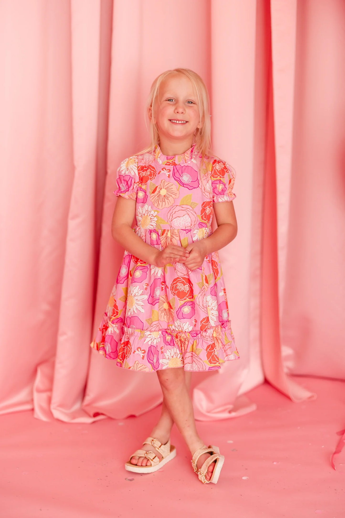 Hollis Baker - Purple Floral Collins Dress