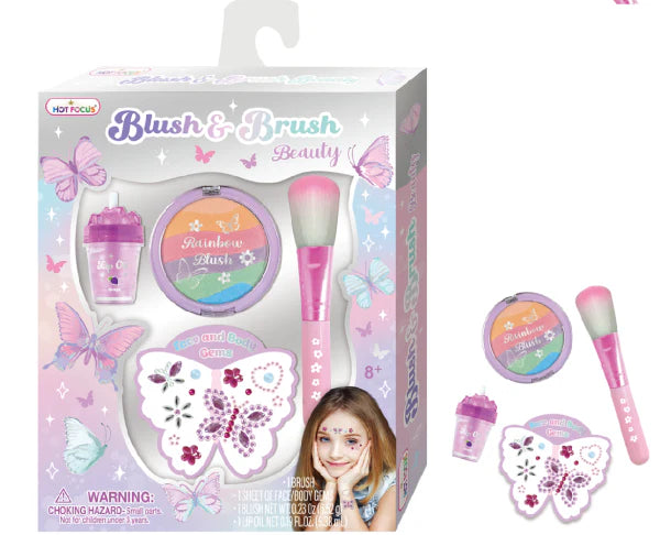 Tie Dye Butterfly Blush & Brush Beauty