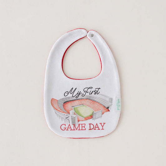 Georgia - My First Game Day Organic Cotton Bib