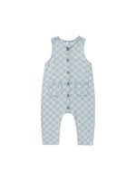 Rylee & Cru - Blue Check Woven Jumpsuit