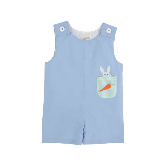 The Beaufort Bonnet Company - Beale Street Blue/Grace Bay Green Seersucker Bunny Applique Jack Keene Jon Jon