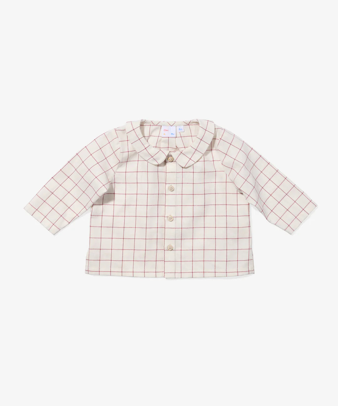 Pomegranate Plaid Jefferson Baby Shirt