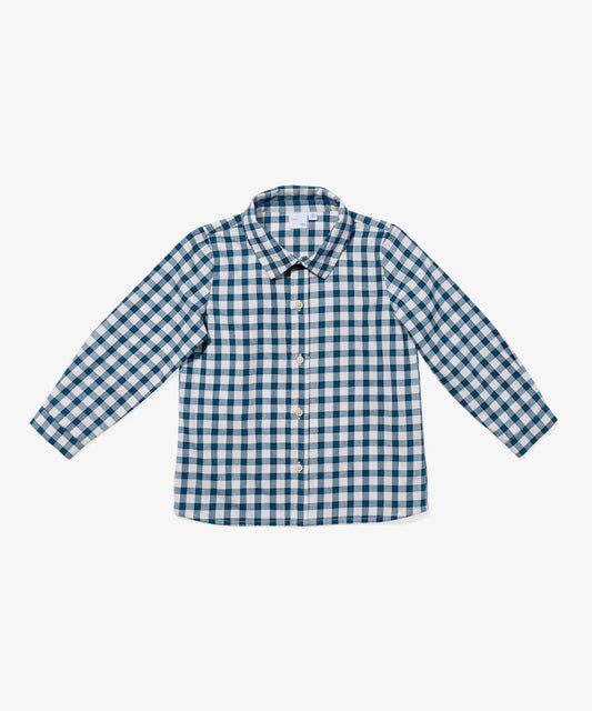 Blue Picnic Check Jeffie Shirt