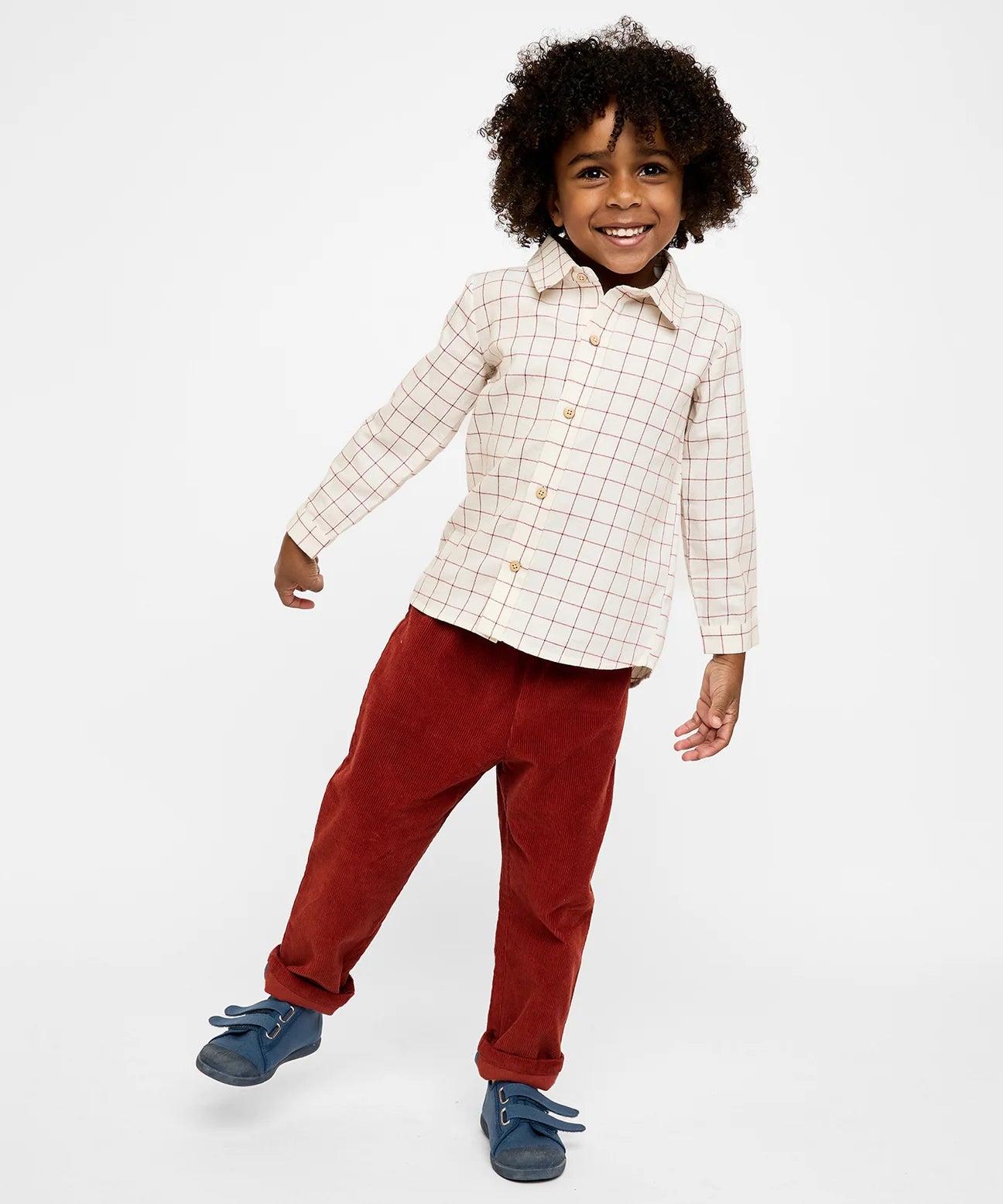 Pomegranate Plaid Jeffie Shirt