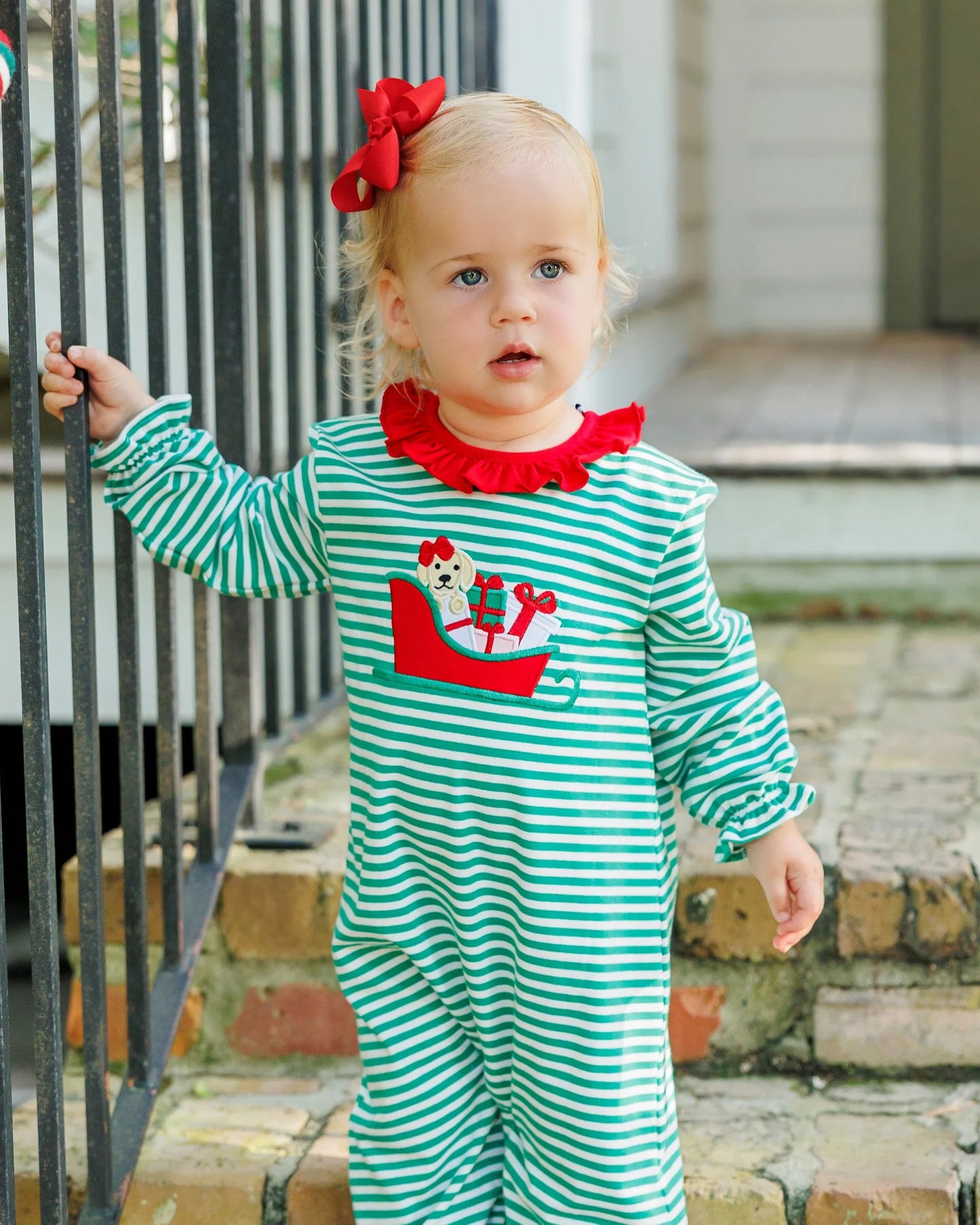 Santa Paws Ruffle Romper