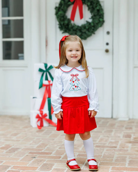 O Christmas Tree Skort Set
