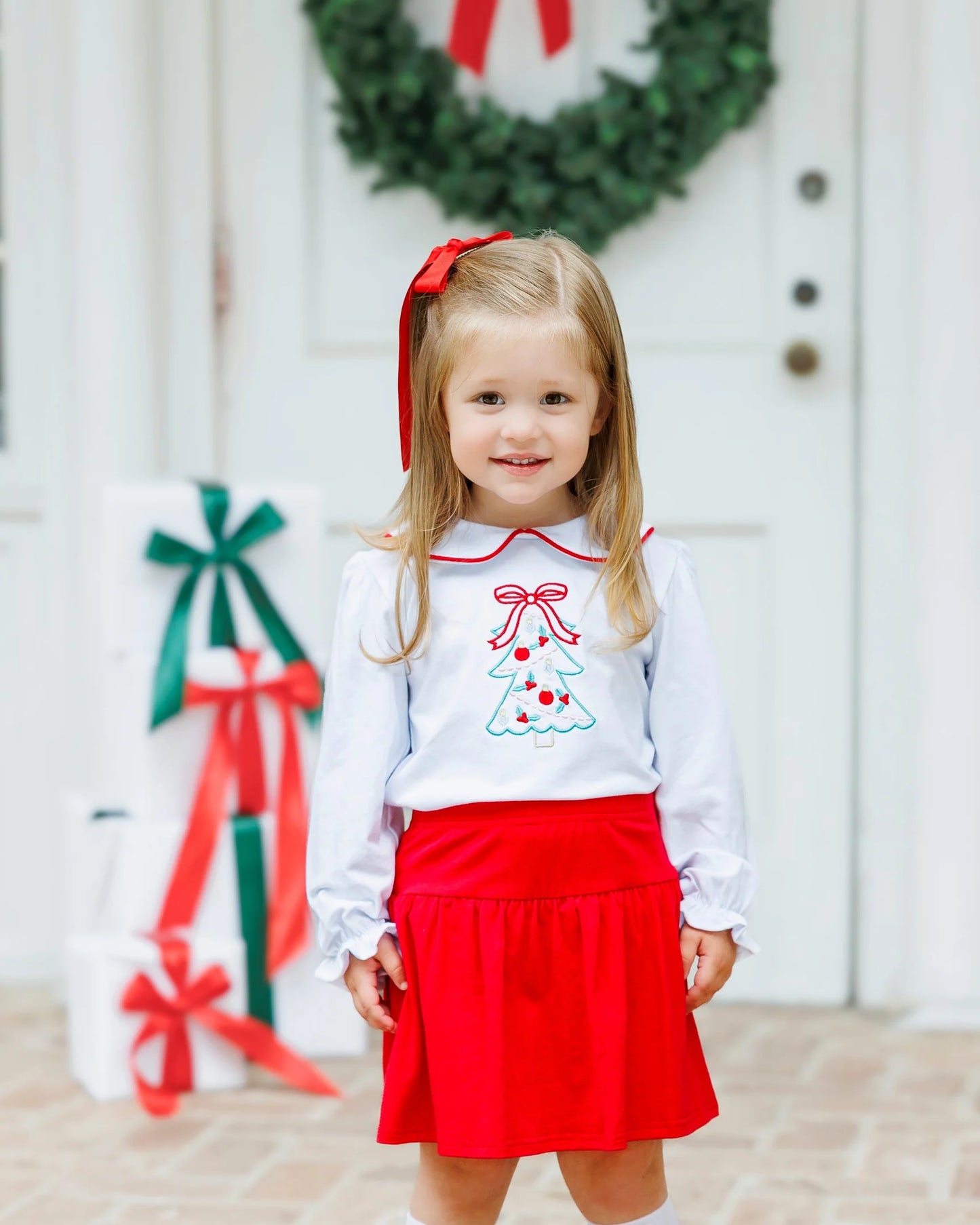 O Christmas Tree Skort Set