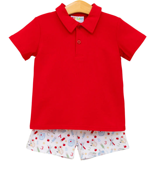 Jellybean - Easy as ABCY Polo Short Set