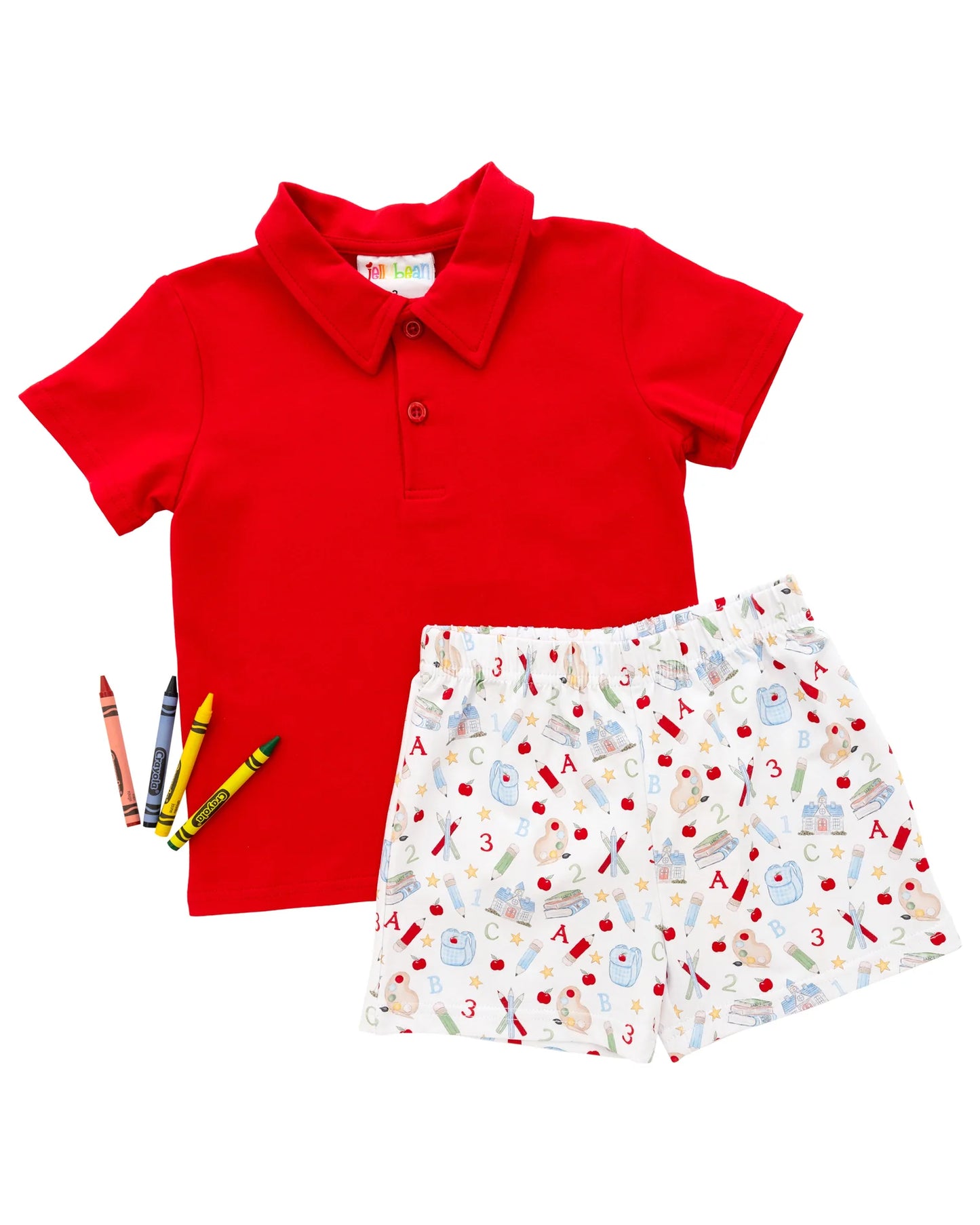 Jellybean - Easy as ABCY Polo Short Set