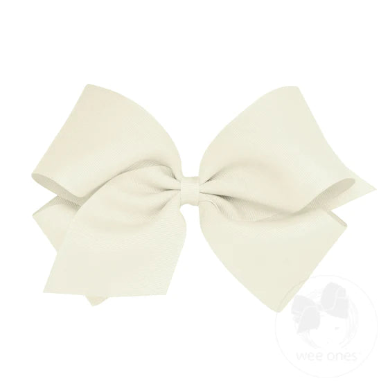Classic Grosgrain Girls Hair Bow (Plain Wrap)
