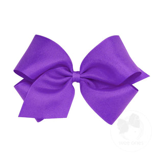 wee ones - Classic Grosgrain Girls Hair Bow (multiple colors) King