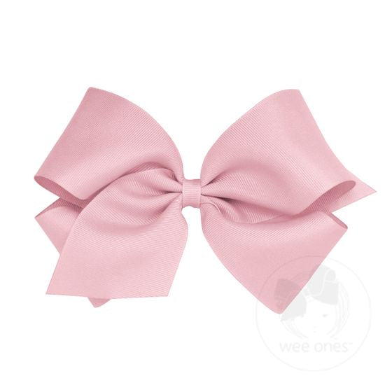 Classic Grosgrain Girls Hair Bow (Plain Wrap)