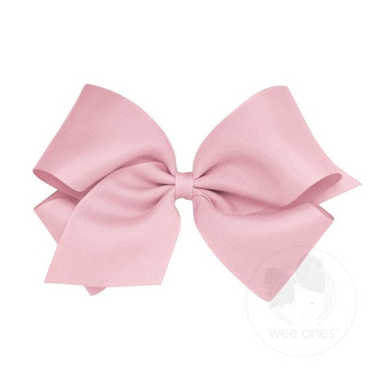 Classic Grosgrain Girls Hair Bow (Plain Wrap)