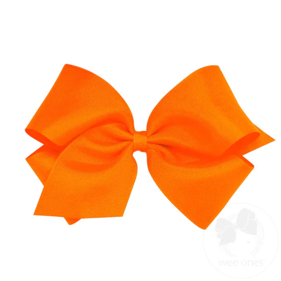 Classic Grosgrain Girls Hair Bow (Plain Wrap)