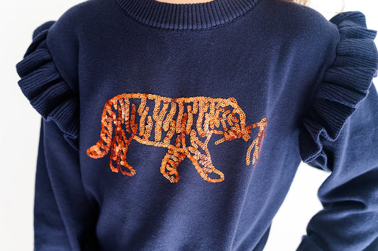 Studio Smocks - Tiger Sequin Sweater