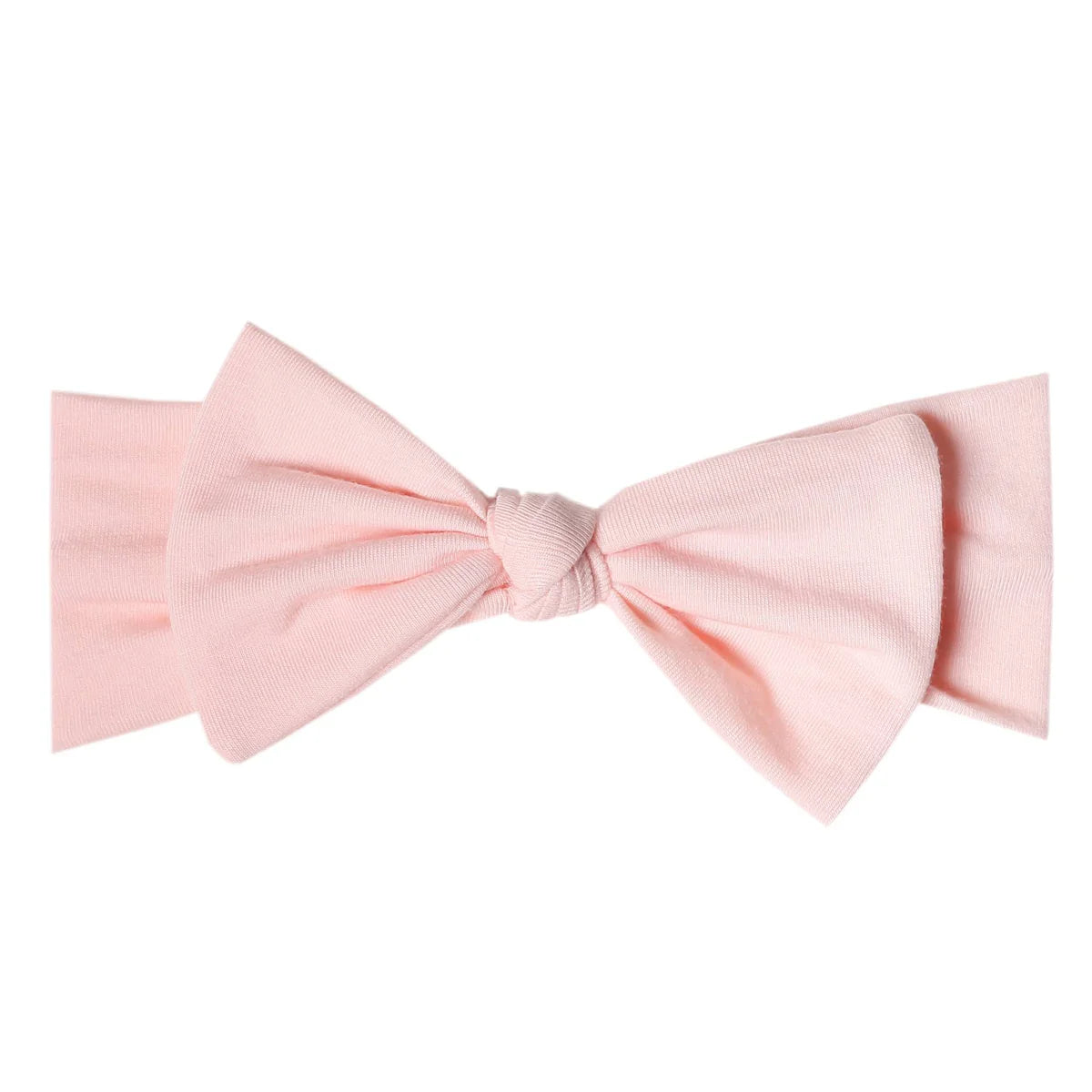 Copper Pearl - Blush Knit Headband Bow