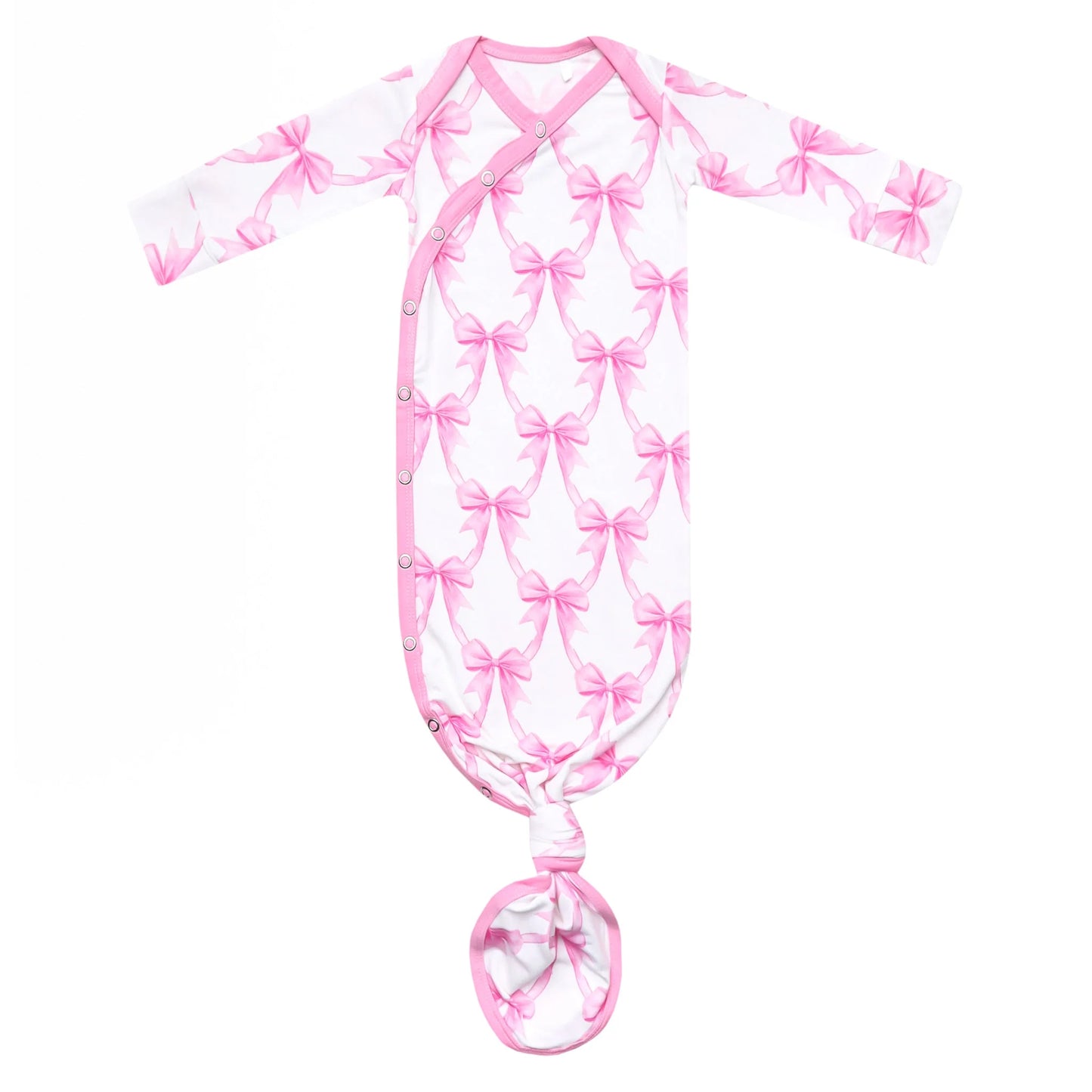 Bow My Gosh Bamboo Newborn Knotted Gown