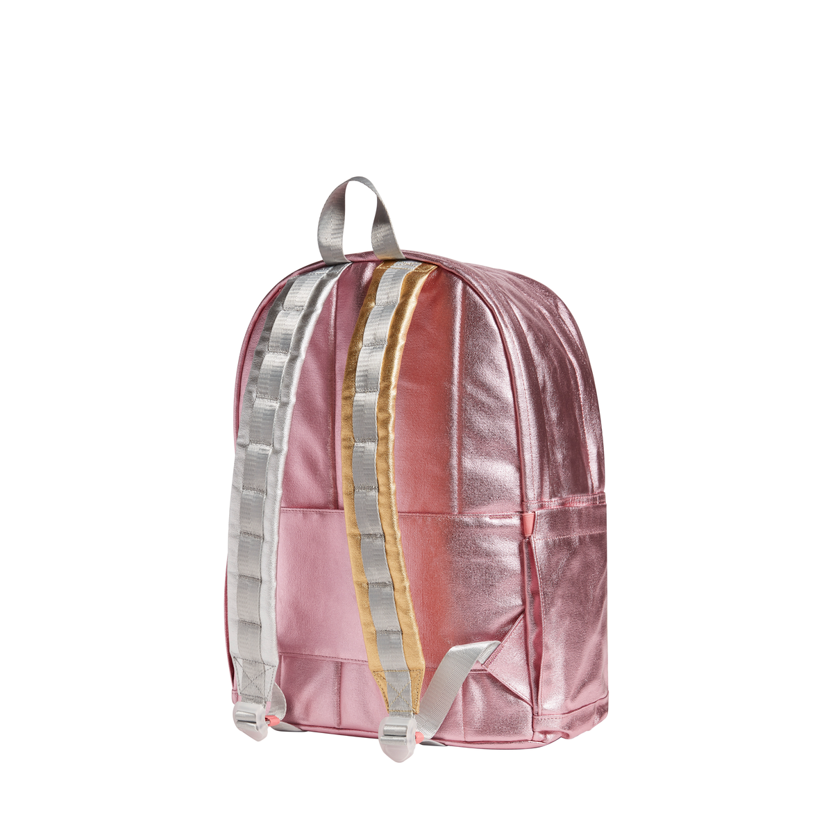 State Bag - Pink/Silver Kane Double Pocket Large Backpack