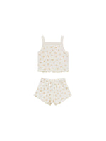 Quincy Mae - Ditsy Pointelle Tank + Shortie Set