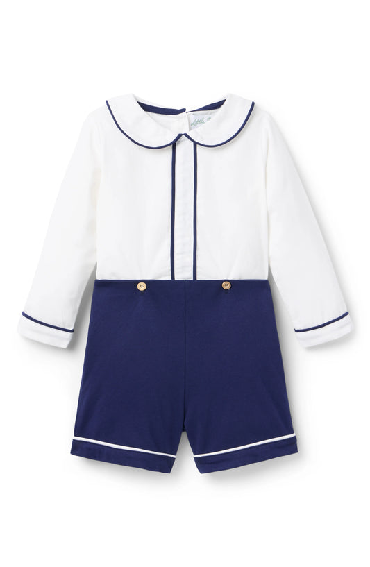 Shepherd Button On - Winter Ivory & Midnight Navy