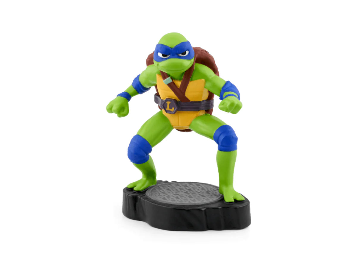 Leonardo Teenage Mutant Ninja Turtles Tonie figurine by Tonies, featuring the iconic turtle with blue mask and katana weapons.