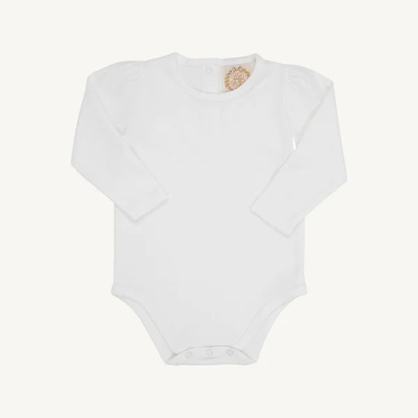 The Beaufort Bonnet Company - Long Sleeve Penny's Play Shirt & Onesie Worth Avenue White