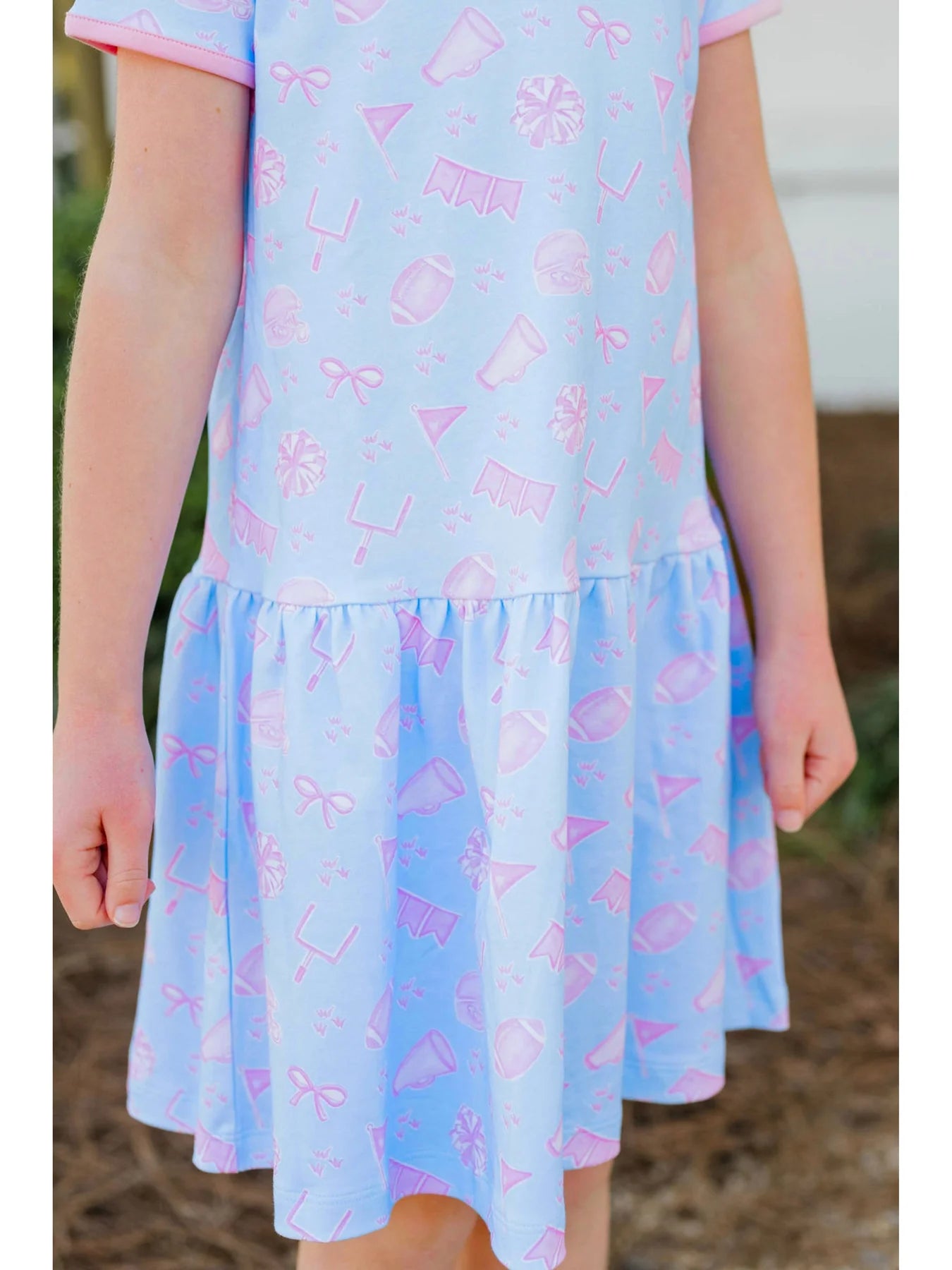 James & Lottie -  Game On Knit Loren Drop waist Dress