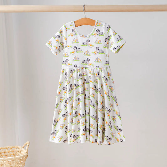 Mascot Mania in Tennessee Organic Cotton Twirl Dress