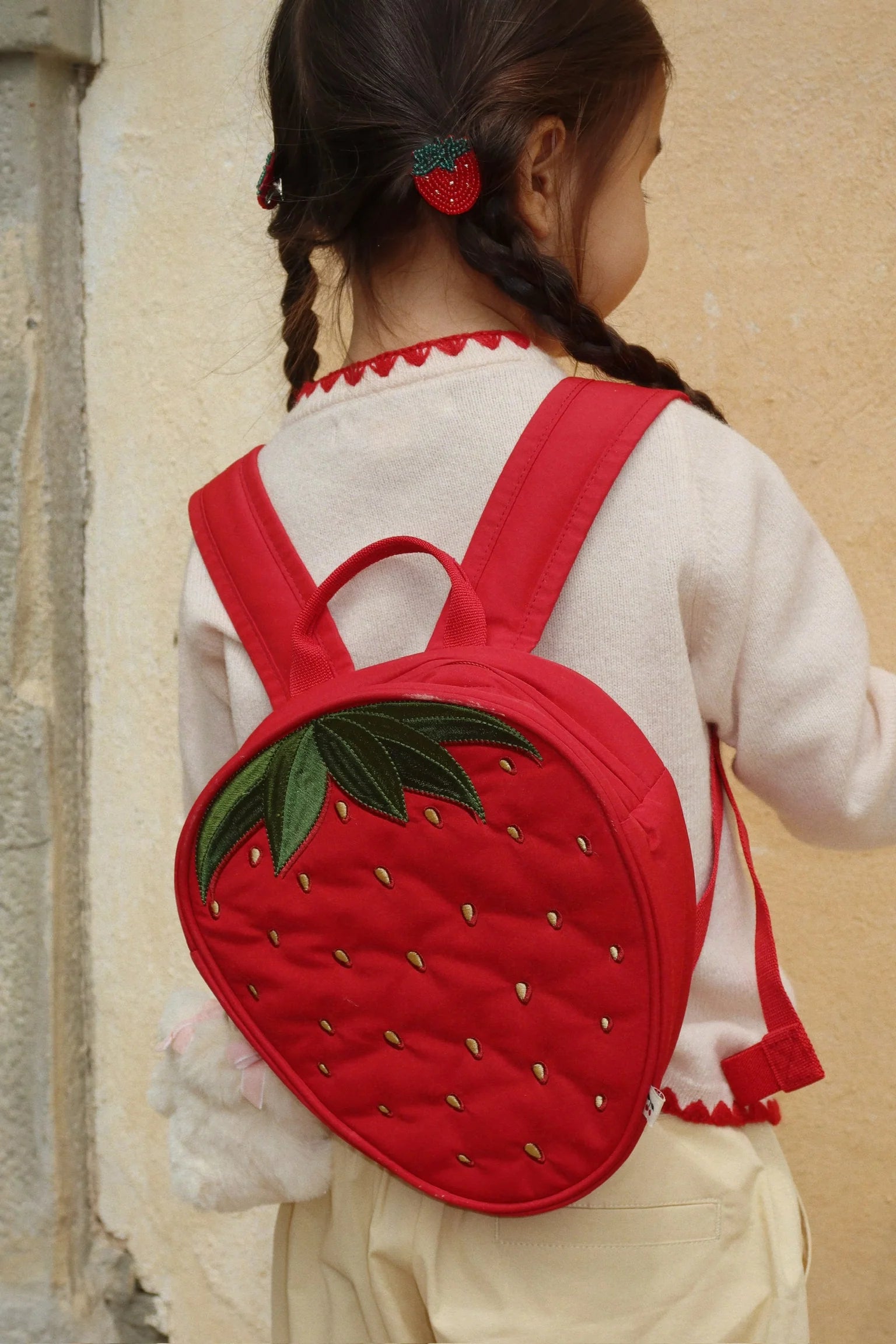 children's mini backpack Hand embroidered personalised kids (0-18m) Cream / Starbrusts its both durable and easy to wash Licensed Kids 10.5" Mini Backpack