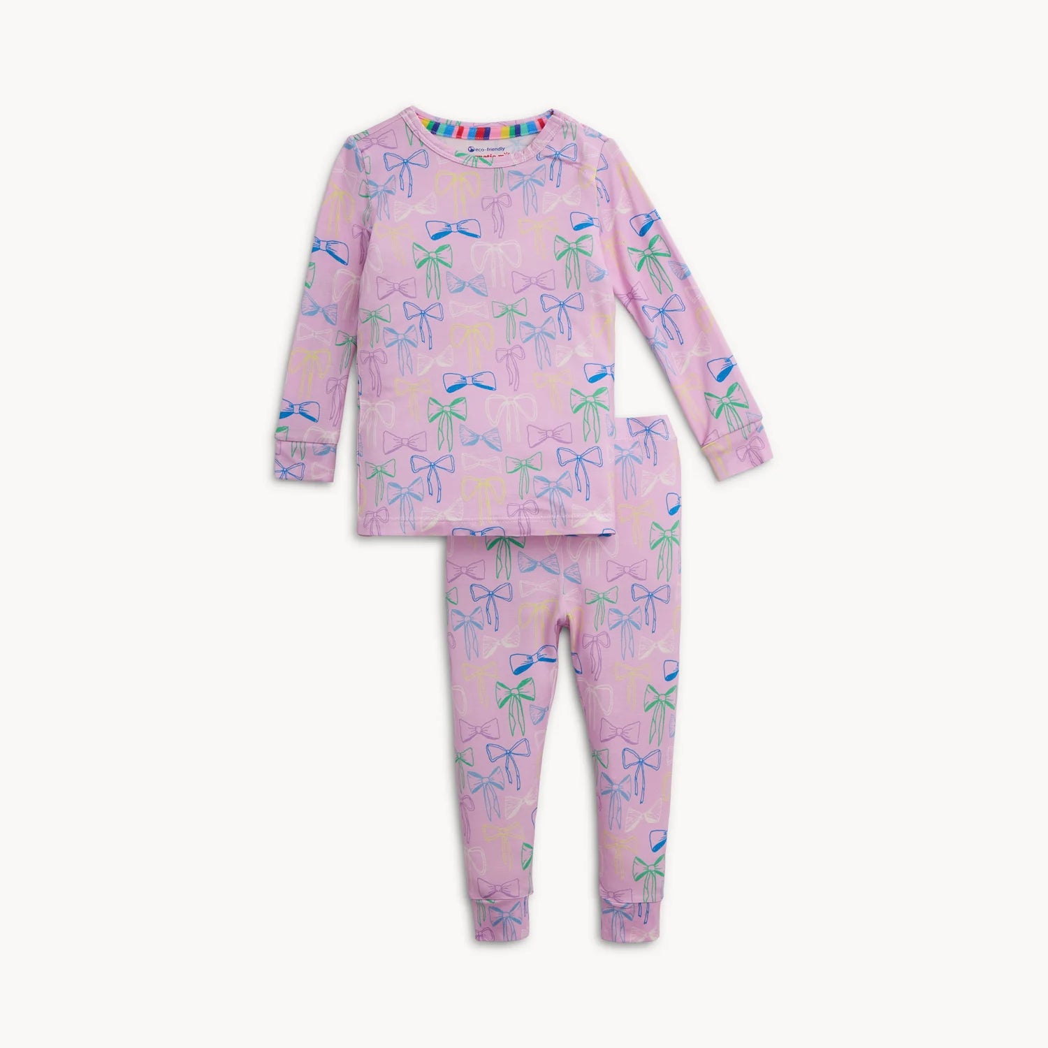 Magnetic Me Take a Bow Modal long-sleeve pajama set with magnetic front closure, soft and comfortable for sleepwear.