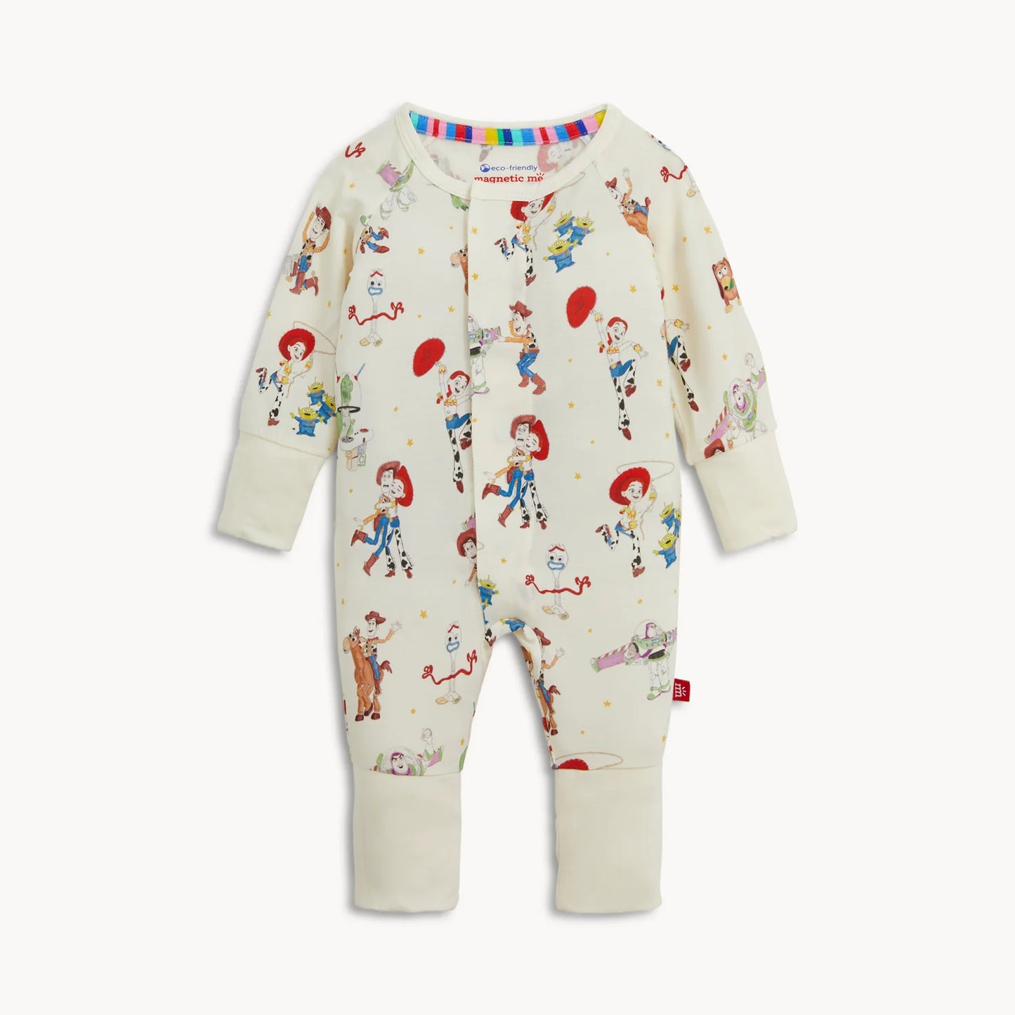 Toy Story Woody & Friends modal magnetic convertible coverall by Magnetic Me, featuring colorful character prints and soft fabric.