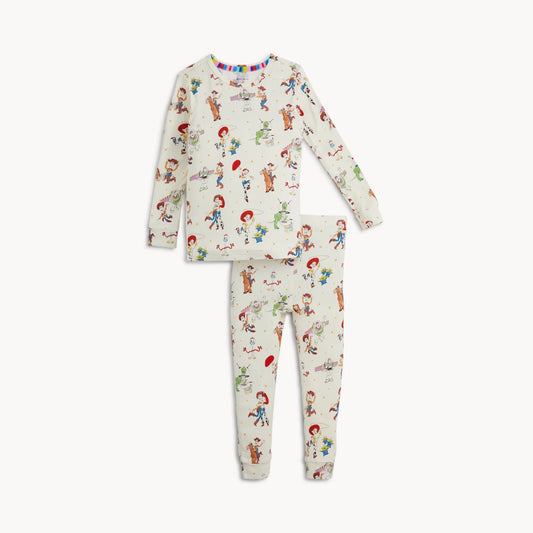 Toy Story Woody & Friends modal magnetic PJ set by Magnetic Me, featuring colorful cartoon characters on soft, comfortable pajamas.