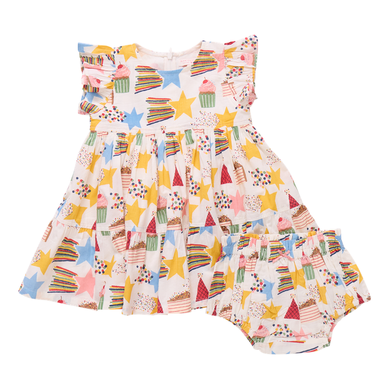 Baby Girls Jennifer Dress Set - Birthday Star